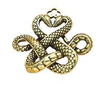 Année du nœud de serpent - Breloque année chinoise double serpent, souvenir du Nouvel An chinois à collectionner pour cartable, intérieur de voiture, porte-clés, maison