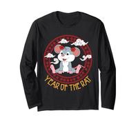 Année du Rat Mignon Kawaii Chinois Nouvel an Chinois Zodiaque Manche Longue
