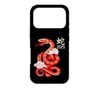 Année du Serpent 2025 Nouvel an Chinois Zodiaque Red Snake Men Coque pour iPhone 17 Pro