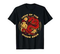 Année du serpent 2025 Zodiaque chinois Le serpent en bois Année T-Shirt