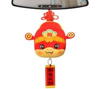 Année du serpent en peluche, peluche de serpent chinois, serpent en peluche de 10 cm pour le Nouvel An chinois | Pendentif serpent du dieu de la richesse, jouet en peluche de l'année de l'être