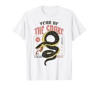 Année du Serpent Lunaire Nouvel an Zodiaque Chinois Tatouage Art T-Shirt Graphique avec Valeur