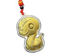 Année du serpent, ornement de serpent chinois, pendentif année 2025 du serpent | Pendentif pour arbre du Nouvel An chinois pour voiture, lieu de travail, décoration de la maison