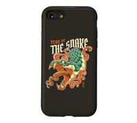 Année du Serpent Zodiaque Chinois Kanji Fire Serpent Retro Coque pour iPhone SE (2020) / 7/8