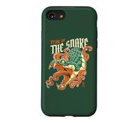 Année du Serpent Zodiaque Chinois Kanji Fire Serpent Vert Coque pour iPhone SE (2020) / 7/8