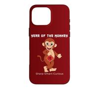 Année du Singe Mignon Zodiaque Chinois Nouvel an Chinois Coque pour iPhone 16 Pro Max