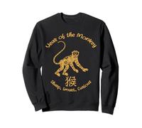 Année du Singe Traits Zodiaque Chinois Nouvel an Chinois Sweatshirt