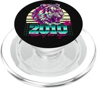 Année du tigre rétro 2010 Vaporwave Sunset Zodiaque chinois PopSockets PopGrip pour MagSafe