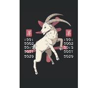 ANNÉE DU ZODIAQUE CHINOIS DE CHÈVRE: Carnet ligné Collège 6x9
