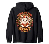 Année Mignonne De La Chèvre Danse du Lion Conception Lunaire Sweat à Capuche