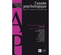 Annee psychologique 124-4 Varia - Collectif - Puf - broché - Revue