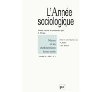 Année sociologique 2004, vol. 54 (1) Collectif (Auteur)