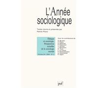 Année sociologique 2004, vol. 54 (2) Collectif (Auteur)