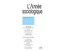 Année sociologique 2016, vol. 66 (1) Les figures de la coordination (2) / La formation des élites - Collectif - Puf - broché - Revue