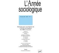 Année sociologique 2019, vol. 69 (1) Collectif (Auteur)