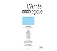 Annee sociologique 2022, vol. 72(1) Collectif (Auteur)