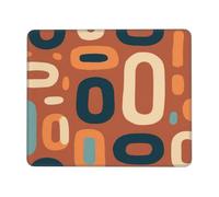 Années 80, 70, 60, Rétro, Moderne du Milieu du Siècle Tapis De Souris Gaming Petit Mouse Pad Bords Cousus Mousepad pour Travail Bureau Maison 25X30Cm