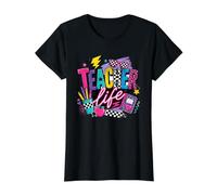 Années 80 et 90 Rétro Enseignant Vie Éducateur T-Shirt Graphique avec Valeur
