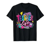 Années 80 et 90 Rétro Enseignant Vie Éducateur T-Shirt Graphique avec Valeur