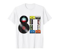 Années 80 Vinyl Cassette Rétro Nostalgie Musique Vintage T-Shirt