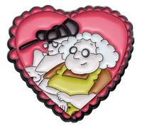 Années 90 Famille Comédie Émail Pin Insigne Dessin animé Figure Broche Bijoux, Klein, Métal non précieux