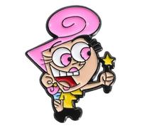 Années 90 Famille Comédie Émail Pin Insigne Dessin animé Figure Broche Bijoux, Klein, Métal non précieux