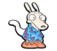 Années 90 Famille Comédie Émail Pin Insigne Dessin animé Figure Broche Bijoux, Klein, Métal non précieux