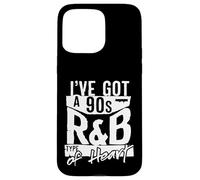 Années 90 R&B Throwback Années 90 Heart Music Vintage Coque pour iPhone 15 Pro Max
