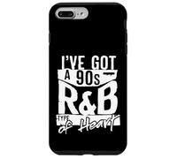 Années 90 R&B Throwback Années 90 Heart Music Vintage Coque pour iPhone 7 Plus/8 Plus