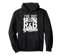 Années 90 R&B Throwback Années 90 Heart Music Vintage Sweat à Capuche