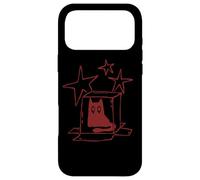 Années 90 Y2K Chat piégé Tomcat Triste sous Ciel Étoilé Coque pour iPhone 17 Pro Max