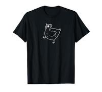 Années 90 Y2K Crazy Scary Hen Chicken is Scared. T-Shirt