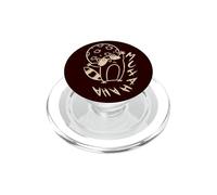 Années 90 Y2K Creepy Raccoon Evil Laugh Under The Moon PopSockets PopGrip pour MagSafe