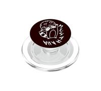Années 90 Y2K Creepy Raccoon Evil Laugh Under The Moon PopSockets PopGrip pour MagSafe