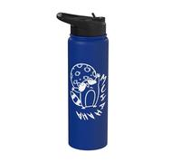 Années 90 Y2K Creepy Raccoon Evil Laugh Under the Moon Stainless Steel Insulated Water Bottle