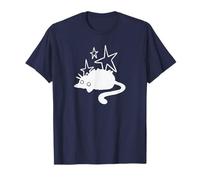 Années 90 Y2K Lazy Chubby Cat Tomcat Observation des étoiles T-Shirt