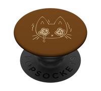 Années 90 Y2K Le Chat Tomcat Triste pleure en Larmes PopSockets PopGrip Adhésif