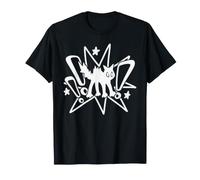 Années 90 Y2K Scary Cat Tomcat is Scared Under The Giant Star T-Shirt
