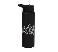 Années 90 Y2K Snail Mouse and Worm Tea Time Under the Stars Stainless Steel Insulated Water Bottle