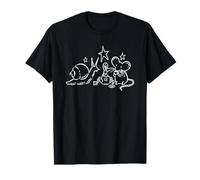 Années 90 Y2K Snail Mouse and Worm Tea Time Under The Stars T-Shirt