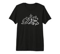 Années 90 Y2K Snail Mouse and Worm Tea Time Under The Stars T-Shirt Haut de Gamme