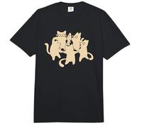 Années 90 Y2K Tomcats et Chats Mignons Dansant Autour d'un Poisson Comfort Colors Adult Heavyweight T-Shirt