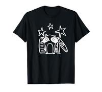 Années 90 Y2K Voleur de Pizza Mignon Raton Laveur sous Les étoiles T-Shirt