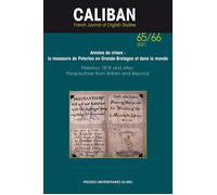 Années de crises : le massacre de Peterloo en Grande-Bretagne et dans le monde Peterloo 1819 and After: Perspectives from Britain and Beyond - Rachel Rogers - Presses Universitaires Du Midi - broché -