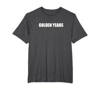 Années d'or T-Shirt, Homme Grandes Tailles, Chiné Foncé, 2X Tall