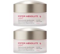 ANNEMARIE BÖRLIND SYSTEM ABSOLUTE Crème de Nuit Régénératrice Light 2x50 ml