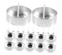 Anneome 1 Ensemble Kit de Fabrication de Bougies Diy Moules Transparents Contenant Aluminium Mèches pour Bougies Parfumées et Artisanales