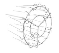 Anneome 1 Ensemble Support Vertical pour Brochettes Acier Inoxydable Rack de Bbq Multifonction pour Friteuse à Air et Four Capacité avec Brochettes Accessoire de Cuisine et Pratique