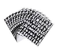 Anneome 10 feuilles Autocollantes Lettres et Chiffres Pouce Étanches pour Boîtes Aux Lettres et Signalisation Adhésif Fort sans Résidu Usage Intérieur et Extérieur