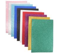 Anneome 10 feuilles Mousse Pailletée Autocollante pour Loisirs Créatifs DIY Papier Mousse Décoratif Léger et Kit pour Décoration et Projets Manuels